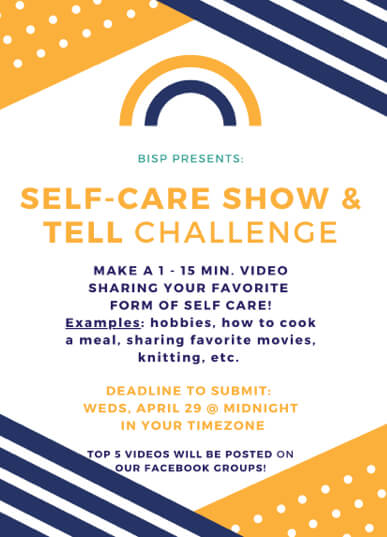 Self-care show & tell challenge
