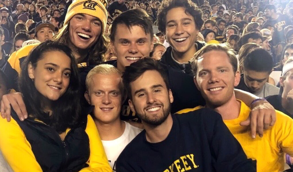 Photo of UC Berkeley students at a game