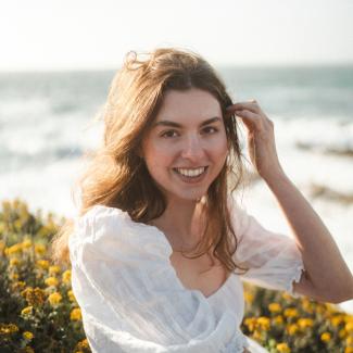photo of Hanna at the beach